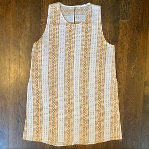 Sophie Rue mustard side slit tunic tank top